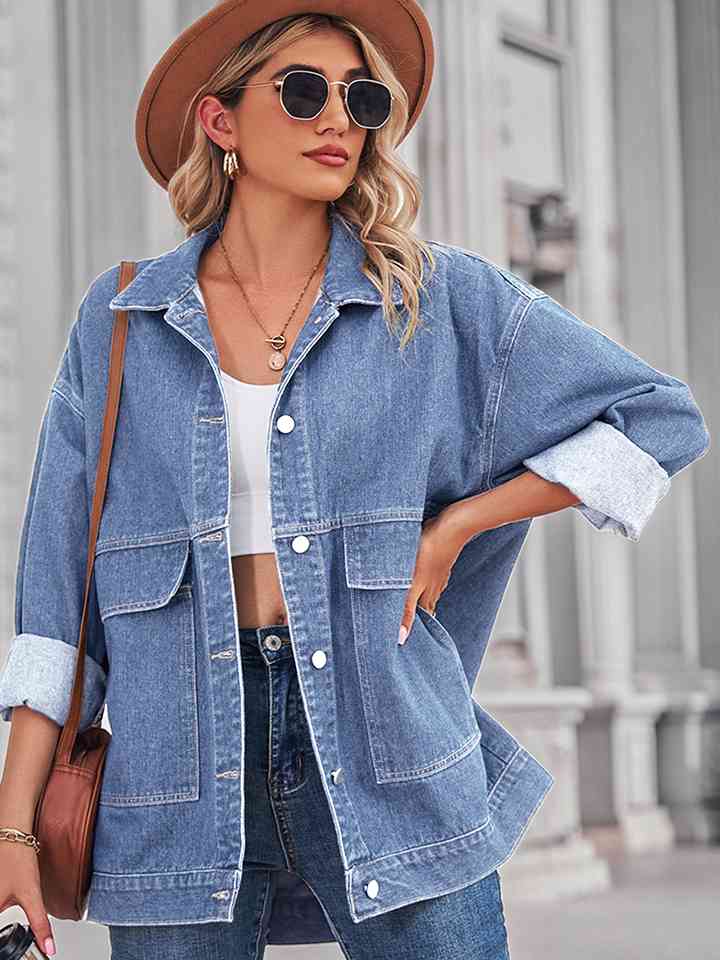 Dropped Shoulder Denim Jacket