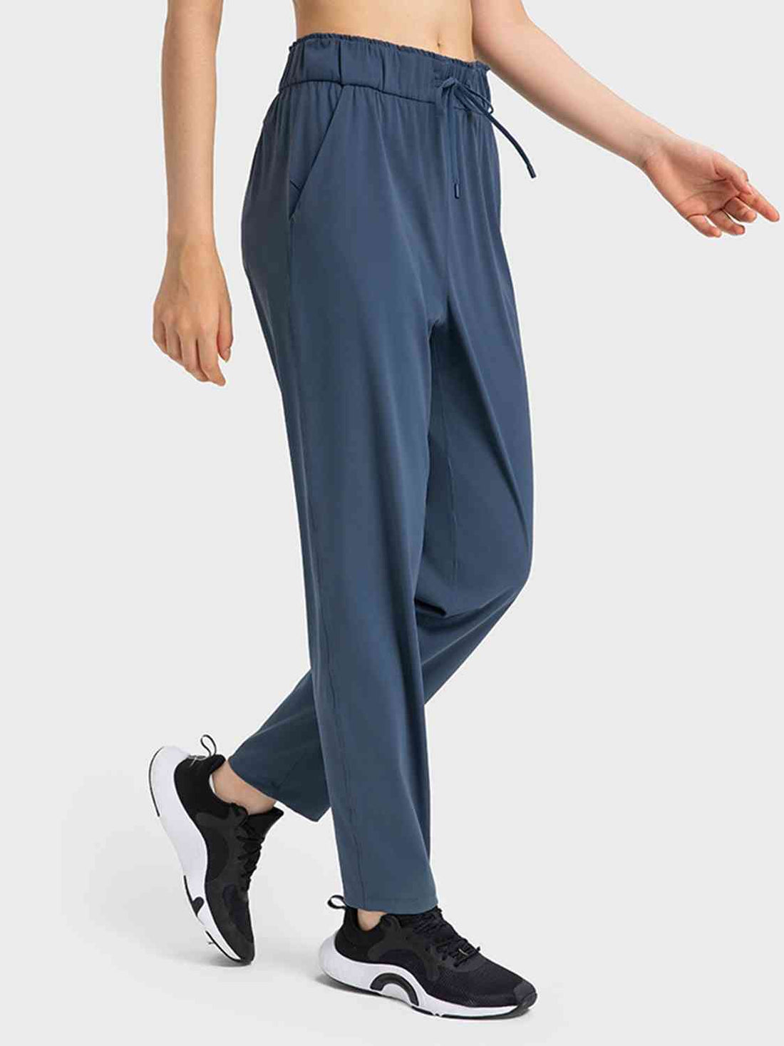 Drawstring Sport Pants with Pockets