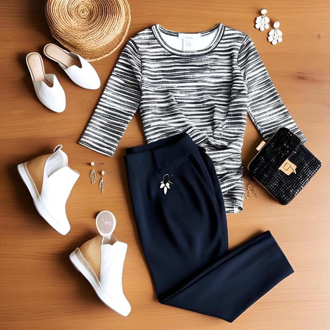  Budget-friendly flat-lay fashion outfit featuring ALiAZON pieces