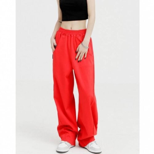Chic Wide-Leg Sports Pants – High-End Casual Elegance