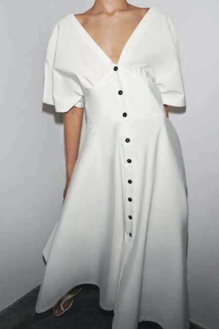 Spring Women Clothing Niche All Matching Slim Fit Slimming Casual Dress