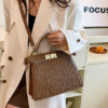High-Sense Woven Handbag – Large Capacity Office Messenger Bag