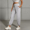 Pants Casual High Top Sports Ankle Banded Pants Elastic Cropped Sweatpants Women