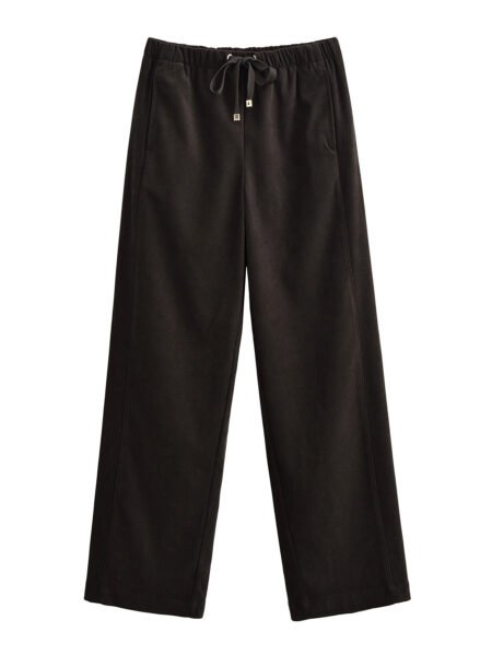 drawstring trousers, elastic waist, fashionable pants