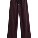 drawstring trousers, elastic waist, fashionable pants