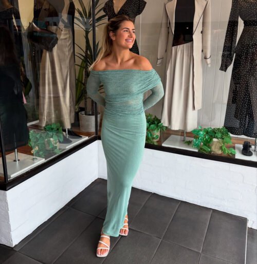 Diagonal Collar Mesh Sheer Long Sleeve T-shirt