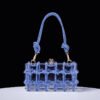 Transparent Square Rope Handbag – Modern Braided Box Design