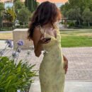 Summer Women Sexy Low Cut Vacation Retro Printed Slim Strap Dress