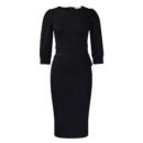 Solid Color round Neck Office Office Hip Dress