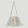 Silver & Gold Beaded Dumpling Shoulder Bag – Handmade Glamour