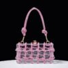 Transparent Square Rope Handbag – Modern Braided Box Design