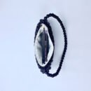 Vintage Pearl Chain Beaded Underarm Bag – Handwoven Elegance