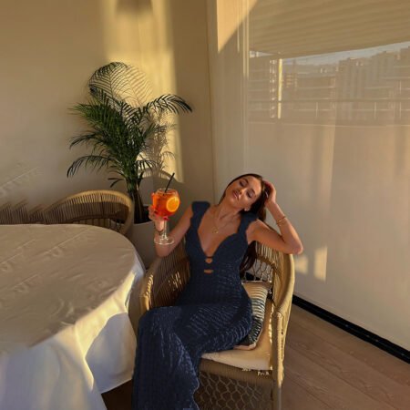 Summer Sexy Bubble Wave High Waist Slim Fit Slimming Dress Women