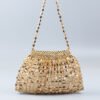 Silver & Gold Beaded Dumpling Shoulder Bag – Handmade Glamour