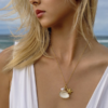 Ocean Pearl Starfish Shell Necklace – Coastal Elegance Jewelry