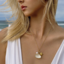 Ocean Pearl Starfish Shell Necklace – Coastal Elegance Jewelry