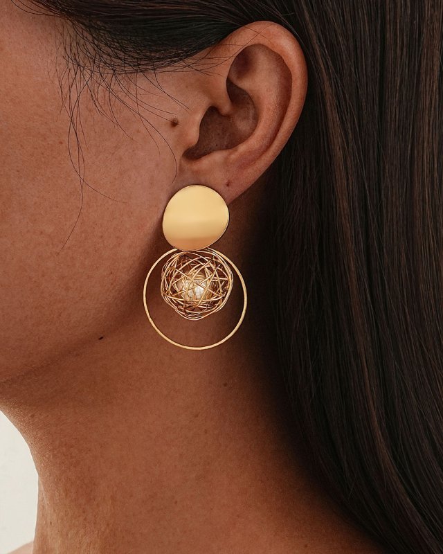 Wire-Wrapped Pearl Ball Ear Clips – Non-Pierced Personalized Fashion Earrings