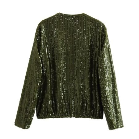 Beaded Bomber Cardigan Jacket for Women