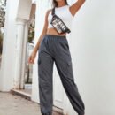 Women Clothing Sports High Waist Casual Yoga Trousers