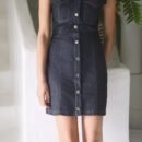 Casual Summer Denim Pleated Mini Dress for Everyday Chic