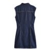 Casual Summer Denim Pleated Mini Dress for Everyday Chic