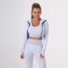 SEAMLESS QUICK-DRY YOGA THREE-PIECE SET