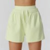 Relaxed, breathable, and effortlessly stylish, these high-waist sports shorts feature a loose fit with contrast color accents. Designed with functional pockets, they’re perfect for outdoor activities, casual days, and comfortable athleisure styling. The High Waist Loose Contrast Color Sports Shorts combine comfort and versatility for women on the move. Featuring a relaxed straight-leg fit, these shorts allow easy airflow and unrestricted movement. The high-waist waistband offers light support, while side pockets add practical functionality for daily wear.