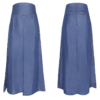 Elegant Retro A-Line High Waist Maxi Skirt with Side Slit