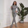 PrintLuxe Slim‑Fit Turtleneck Winter Bodysuit