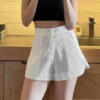 Tencel Linen Elegant High Waist Small A-Line Women’s Shorts
