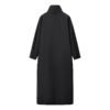 Women’s Stand Collar Long Trench Coat – Minimalist Autumn Winter Style