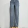Autumn Retro High Waist Loose Wide Leg Jeans