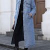 Oversized Denim Jacket Coat for Women – Fall Winter Essential