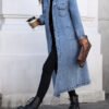 Oversized Denim Jacket Coat for Women – Fall Winter Essential