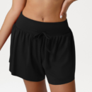 Loose Nude Feel High Waist Anti-Exposure Yoga Shorts for Women