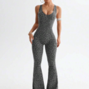 WildFlex Seamless Leopard Cross‑Back Yoga Jumpsuit