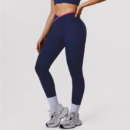 Nude Feel Cross Waist High-Rise Yoga Pants with Hip Lift – Ankle Length