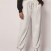 Harem Sweatpants INS Casual Elastic Lace Solid Color Ankle-Tied Pants