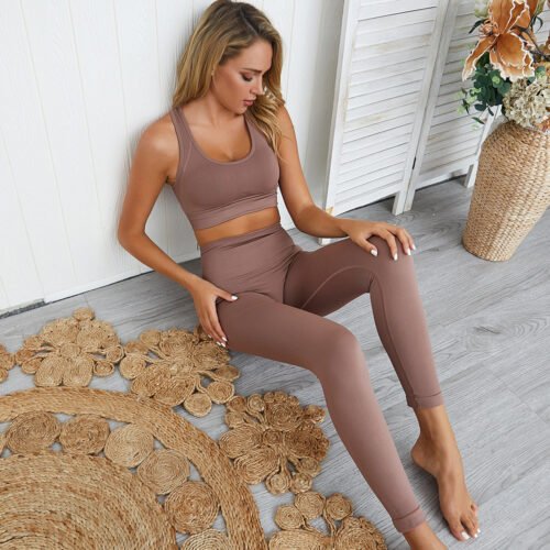 SEAMLESS LONG SLEEVE YOGA SPORT SUIT