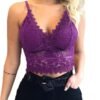 Sexy Lace Triangle Cup Wireless Backless Bra for Women