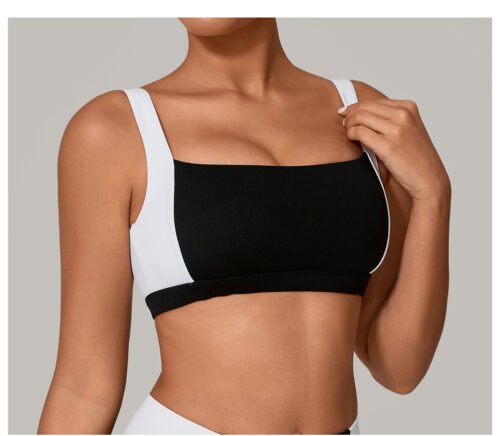 Shockproof Wide Strap Push-Up Sports Bra for Women