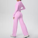 Zip-Up Jacket Yoga Three-Piece Workout Set for Women