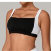 Shockproof Wide Strap Push-Up Sports Bra for Women