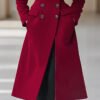 Women’s Reversible Double-Breasted Wool Coat – Elegant Winter Essential