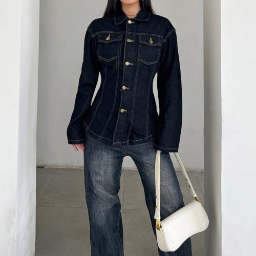 Street Sexy Slim Blue Denim Jacket Women | ALiAZON Outerwear
