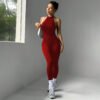 SculptFit Peach‑Lift Seamless Workout Jumpsuit