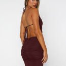 Summer Sexy Lace-Up Backless Vest & Pleated Slit Skirt Two Piece Set