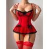 Valentine’s Day Lace Strap Slim Fit Lingerie Dress