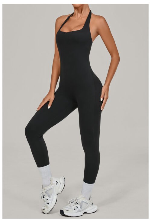 Halter Yoga Jumpsuit Outdoor Dance Fitness Sports Jumpsuit