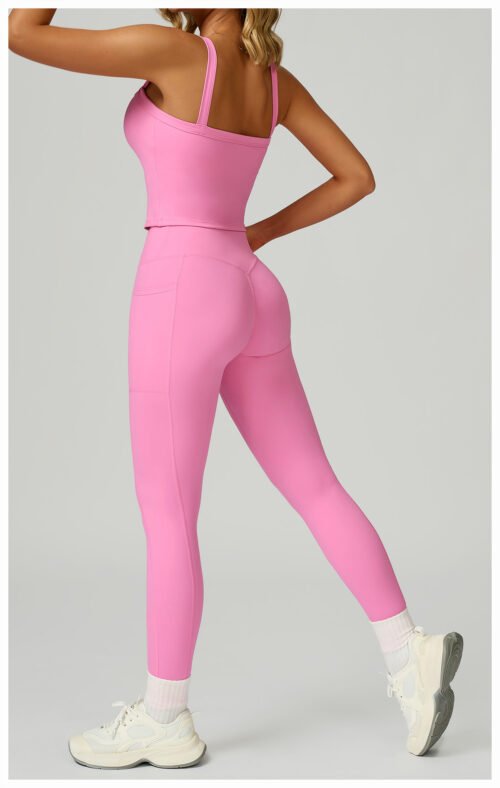 NUDE FEEL CROSS-WAIST HIGH-WAIST YOGA PANTS